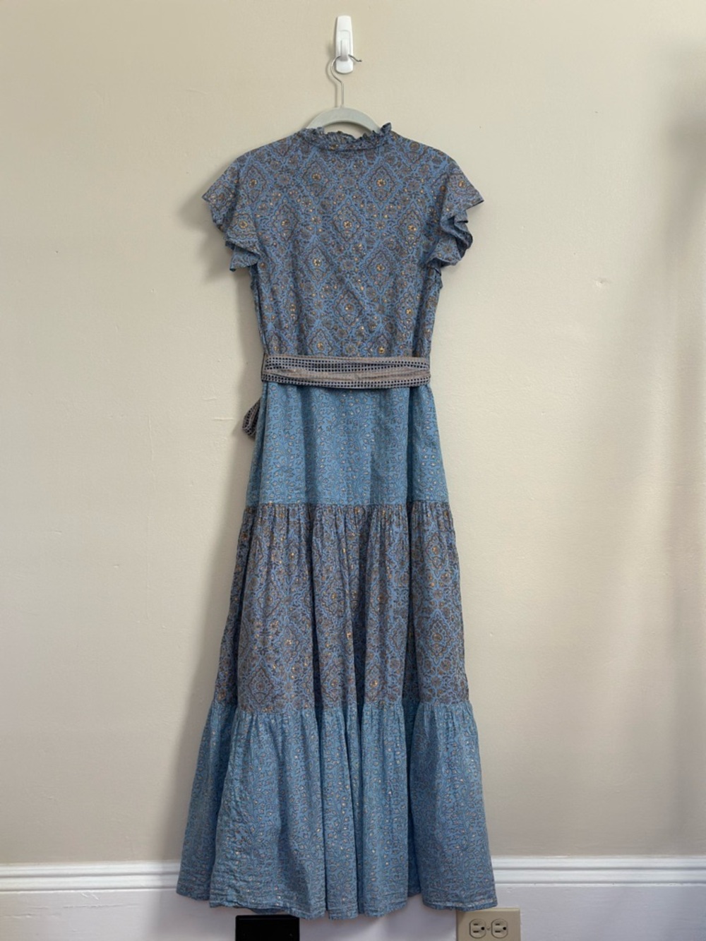 Oliphant Design Ruffle Collar Button Maxi - Picture 3 of 7